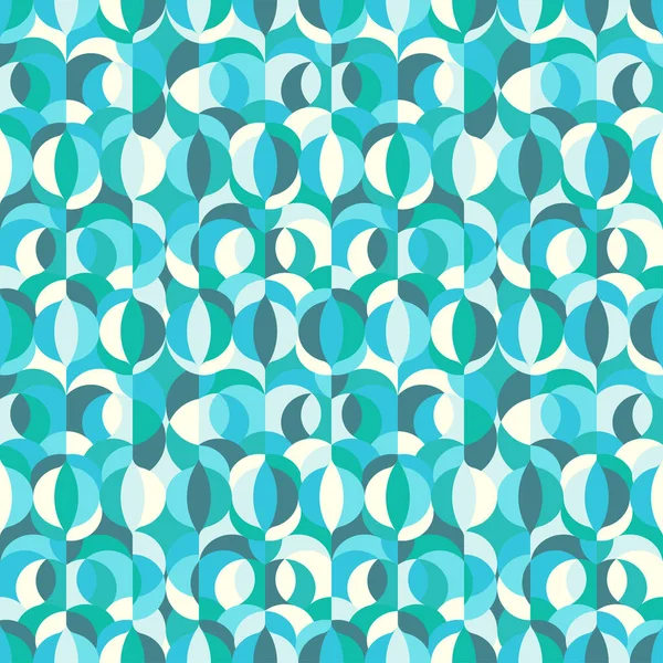 Abstrato Oceano Inspirado Padrão Azul Turquesa Cores Design Padrão Sem — Vetor de Stock