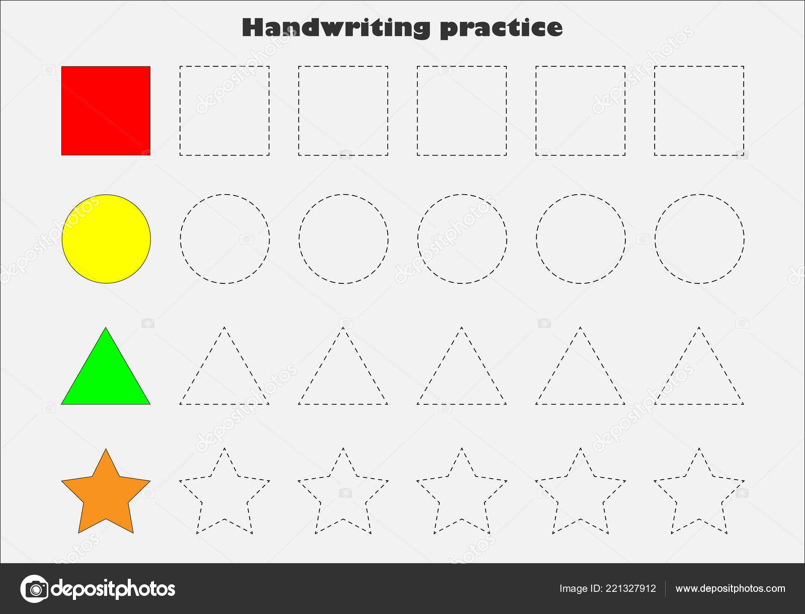 Handwriting practice sheet. Educational children game, printable worksheet  for kids. Preschool activity, worksheet for printing, learning to write.  Practicing fine motor skills. Trace the lines.Vector 10005421 Vector Art at  Vecteezy