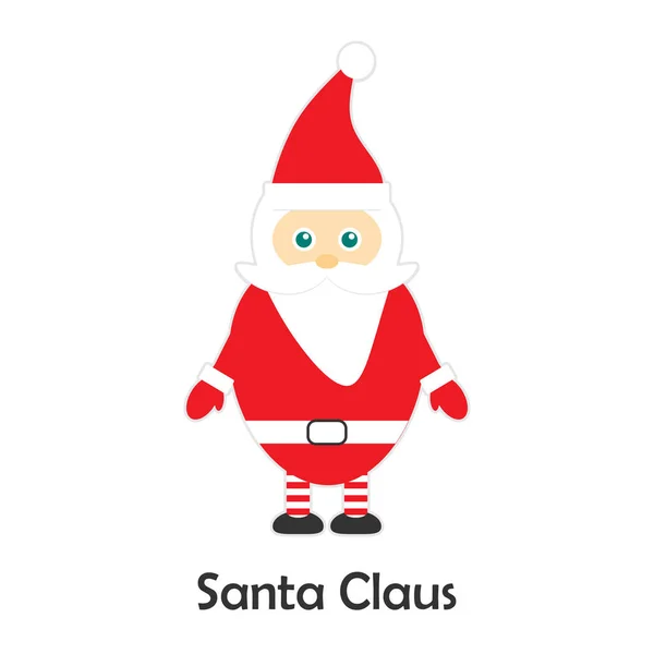 Santa Claus Estilo Dibujos Animados Tarjeta Navidad Para Niños Actividad — Vector de stock
