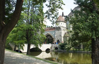Vajdahunyad Castle, güzel mimari Budapeşte Macaristan