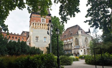 Vajdahunyad Castle, güzel mimari Budapeşte Macaristan
