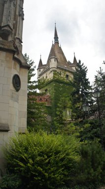 Vajdahunyad Castle, güzel mimari Budapeşte Macaristan