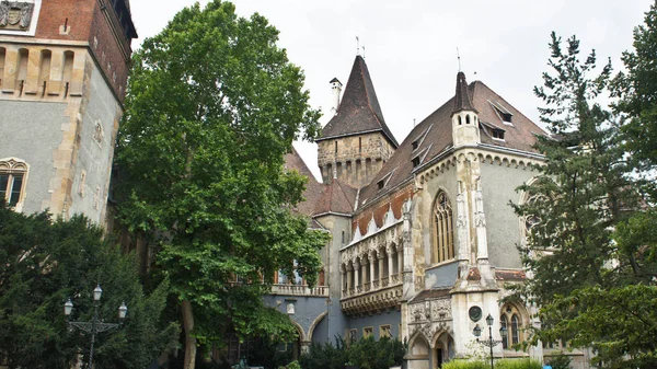 Castillo Vajdahunyad Hermosa Arquitectura Budapest Hungría —  Fotos de Stock