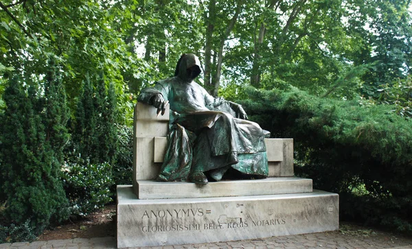 Monument Buurt Van Vajdahunyad Castle Budapest — Stockfoto