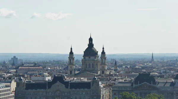 Vue Dessus Basilique Saint Étienne Des Toits Budapest — Photo