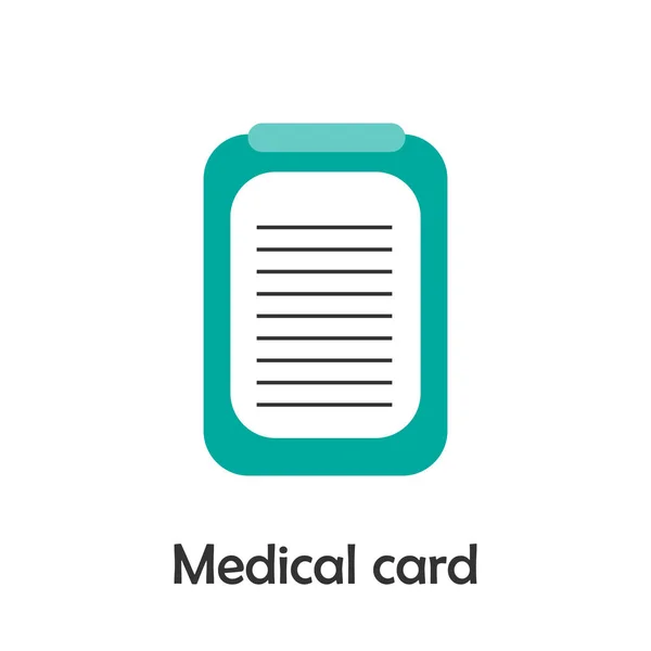 Κάρτα Νοσηλείας Στυλ Καρτούν Κάρτα Υγείας Για Παιδί Προσχολική Δραστηριότητα — Διανυσματικό Αρχείο