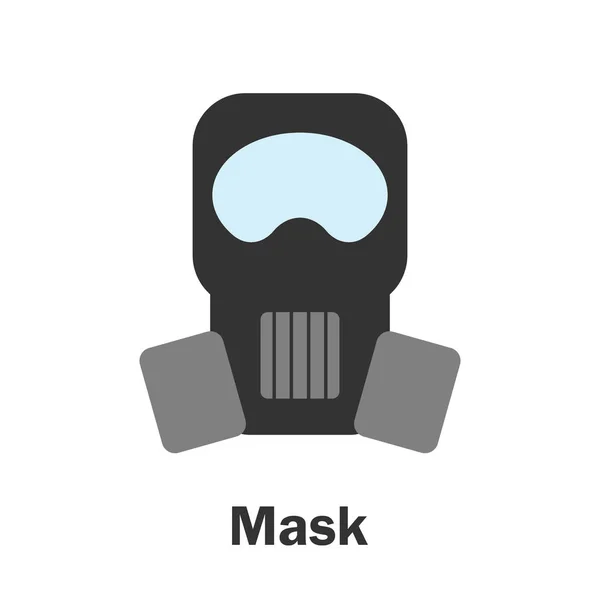 Mask in cartoon style, marine card for kid, preschool activity for children, vector — Stock Vector