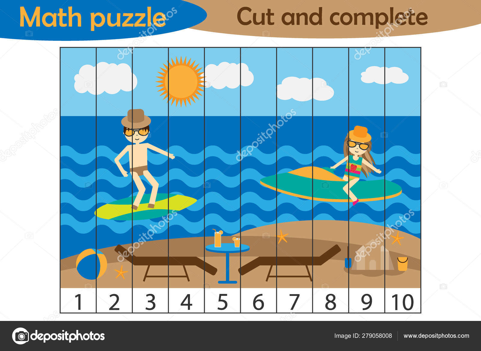 Jogo de matemática com imagens para crianças, jogo de educação de nível  fácil para crianças pré-escolares.