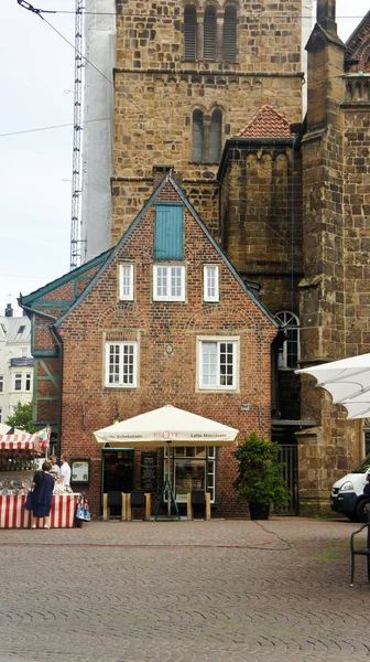 Bremen, deutschland - 23.07.2015 - blick auf schönes haus in der altstadt — Stockfoto