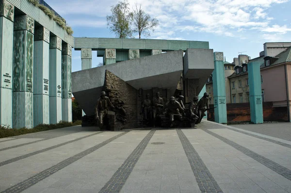 Warsaw, Poland - April 20, 2019: Warsaw Uprising Monument in Warsaw city. — Stock Photo, Image