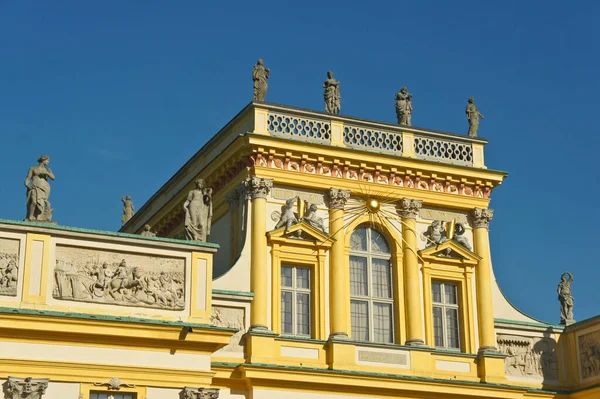Royal Wilanow Palace Varsóban, Lengyelországban. Európa. — Stock Fotó