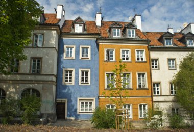 Eski Şehir, Varşova güzel renkli binalar.