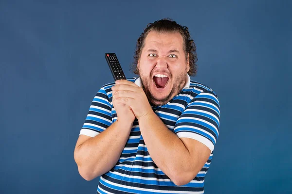 Sports Fan Television Remote Control Win Lose — Stock Photo, Image