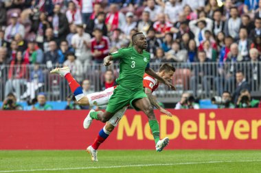 Moskova, Rusya - 14 Haziran 2018: FIFA Dünya Kupası A grubu açılış maçında Luzhniki Stadı, Suudi Arabistan ve Rusya arasındaki.