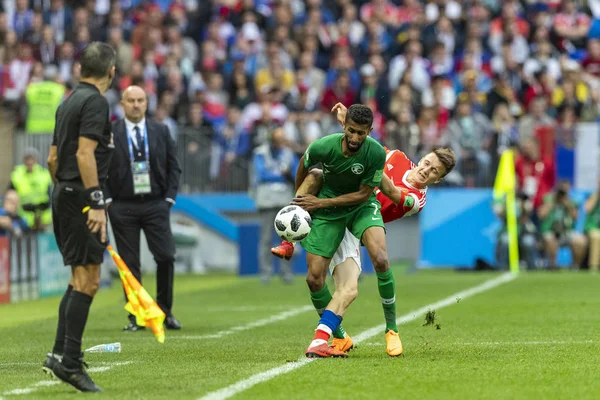 Moskau Russland Juni 2018 Fifa Weltmeisterschaft Gruppe Spiel Zwischen Russland — Stockfoto