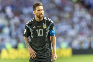 Moskova, Rusya - Haziran, 2018: Spartak stadyumu, FIFA Dünya Kupası oyunu.