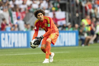 Moskova, Rusya - Haziran, 2018: Spartak stadyumu, FIFA Dünya Kupası oyunu.