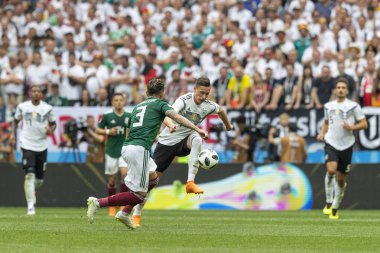 Moskova, Rusya - Haziran, 2018: Spartak stadyumu, FIFA Dünya Kupası oyunu.