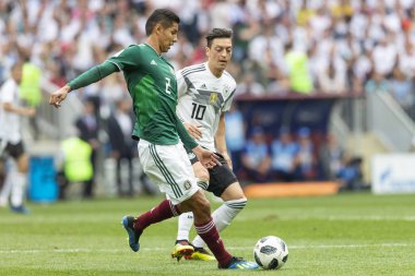 Moskova, Rusya - Haziran, 2018: Spartak stadyumu, FIFA Dünya Kupası oyunu.