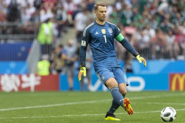 Moskova, Rusya - Haziran, 2018: Spartak stadyumu, FIFA Dünya Kupası oyunu.