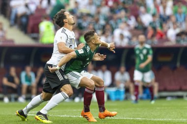 Moskova, Rusya - Haziran, 2018: Spartak stadyumu, FIFA Dünya Kupası oyunu.