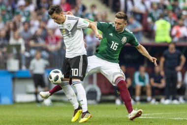 Moskova, Rusya - Haziran, 2018: Spartak stadyumu, FIFA Dünya Kupası oyunu.