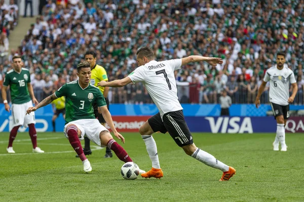 Moskova, Rusya - Haziran, 2018: Spartak stadyumu, FIFA Dünya Kupası oyunu.