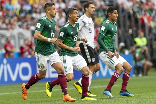 Moskova, Rusya - Haziran, 2018: Spartak stadyumu, FIFA Dünya Kupası oyunu.