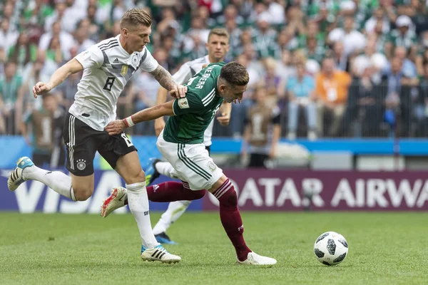 Moskova, Rusya - Haziran, 2018: Spartak stadyumu, FIFA Dünya Kupası oyunu.