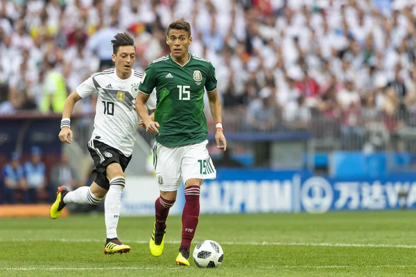 Moskova, Rusya - Haziran, 2018: Spartak stadyumu, FIFA Dünya Kupası oyunu.