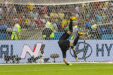 Moskova, Rusya - Haziran, 2018: Spartak stadyumu, FIFA Dünya Kupası oyunu.