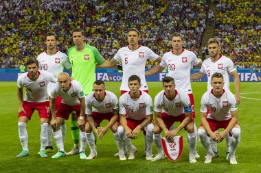 Moskova, Rusya - Haziran, 2018: Spartak stadyumu, FIFA Dünya Kupası oyunu.