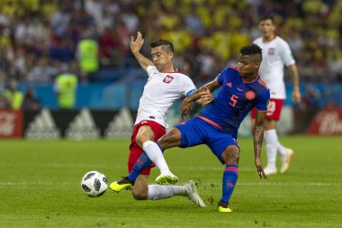 Moskova, Rusya - Haziran, 2018: Spartak stadyumu, FIFA Dünya Kupası oyunu.