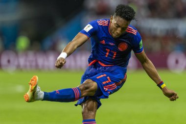 Moskova, Rusya - Haziran, 2018: Spartak stadyumu, FIFA Dünya Kupası oyunu.