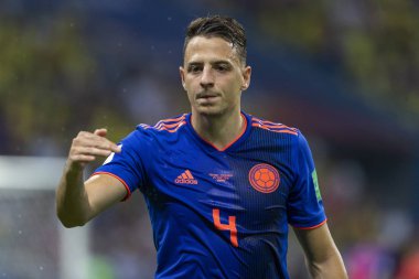 Moskova, Rusya - Haziran, 2018: Spartak stadyumu, FIFA Dünya Kupası oyunu.