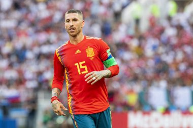 Moskova, Rusya - Haziran, 2018: Spartak stadyumu, FIFA Dünya Kupası oyunu.