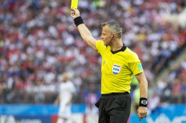 Moskova, Rusya - Haziran, 2018: Spartak stadyumu, FIFA Dünya Kupası oyunu.