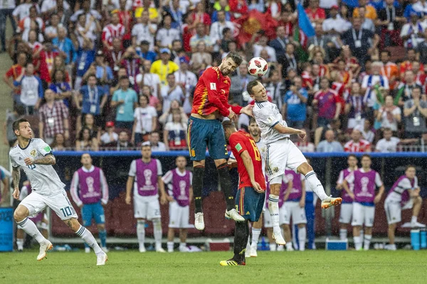 モスクワ ロシア連邦 2018 Fifa ワールド カップの試合は 試合中に撮影 時間の日の撮影 — ストック写真