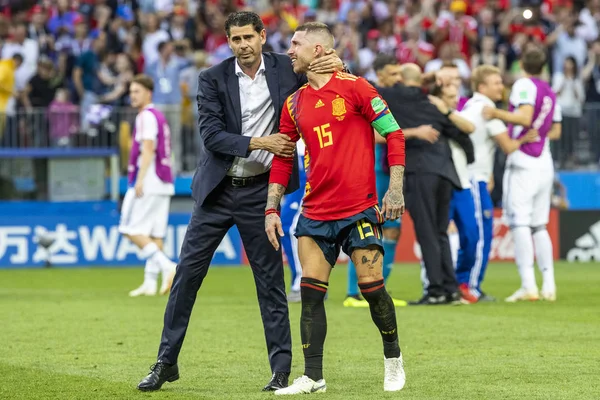 Moscow Rússia Junho 2018 Fifa World Cup Game Shot Match — Fotografia de Stock