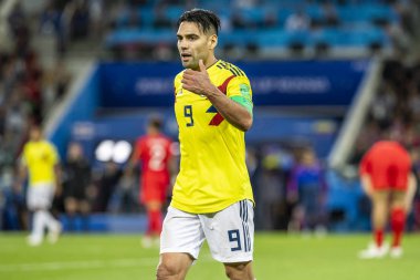 Moskova, Rusya - Temmuz, 2018: Spartak stadyumu, FIFA Dünya Kupası oyunu.