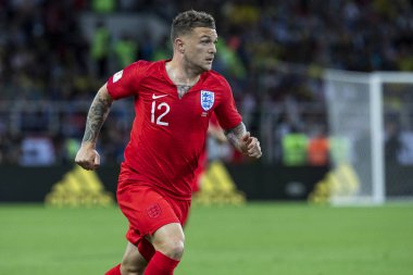 Moskova, Rusya - Temmuz, 2018: Spartak stadyumu, FIFA Dünya Kupası oyunu.