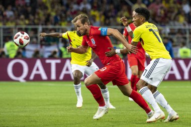 Moskova, Rusya - Temmuz, 2018: Spartak stadyumu, FIFA Dünya Kupası oyunu.