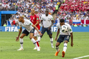 Moskova, Rusya - Temmuz, 2018: Spartak stadyumu, FIFA Dünya Kupası oyunu.