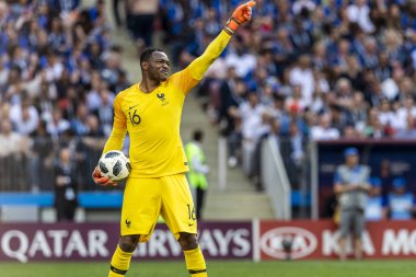 Moskova, Rusya - Temmuz, 2018: Spartak stadyumu, FIFA Dünya Kupası oyunu.