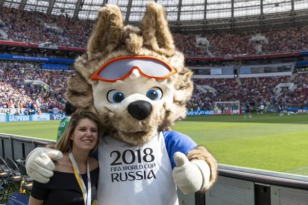 Moscow Rusland Juli 2018 Fans Fodbold - Stock-foto