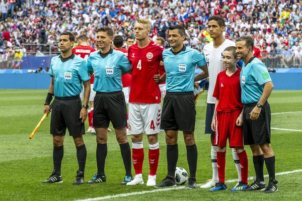 Moskova, Rusya - Temmuz, 2018: Spartak stadyumu, FIFA Dünya Kupası oyunu.