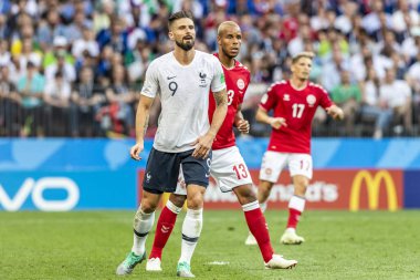Moskova, Rusya - Temmuz, 2018: Spartak stadyumu, FIFA Dünya Kupası oyunu.
