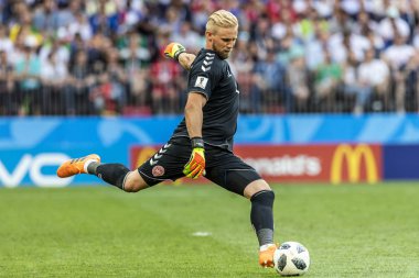 Moskova, Rusya - Temmuz, 2018: Spartak stadyumu, FIFA Dünya Kupası oyunu.