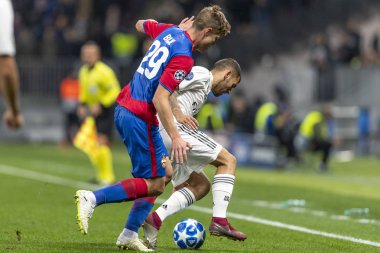 Moskova, Rusya -, 02.10.2018: Luzhniki Stadı, CSKA Moskova - Real Madrid Uefa Şampiyonlar Ligi oyunu.
