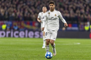 Moskova, Rusya -, 02.10.2018: Luzhniki Stadı, CSKA Moskova - Real Madrid Uefa Şampiyonlar Ligi oyunu.